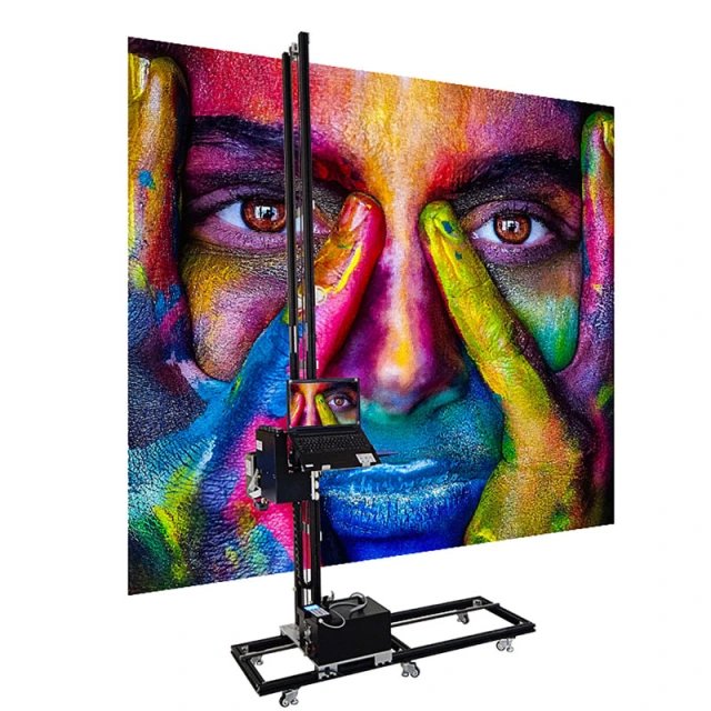 Vibrant custom wall art printed on-site by Custom Wall Creations